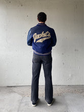 Load image into Gallery viewer, Blue “jackets” varsity jacket
